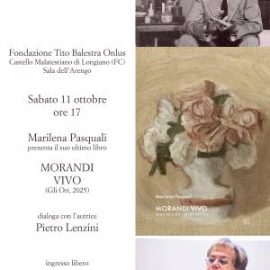 Fondazione Tito Balestra Onlus immagine dell'evento: Presentazione del libro MORANDI VIVO di Marilena Pasquali